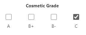 Cosmetic Grade filter